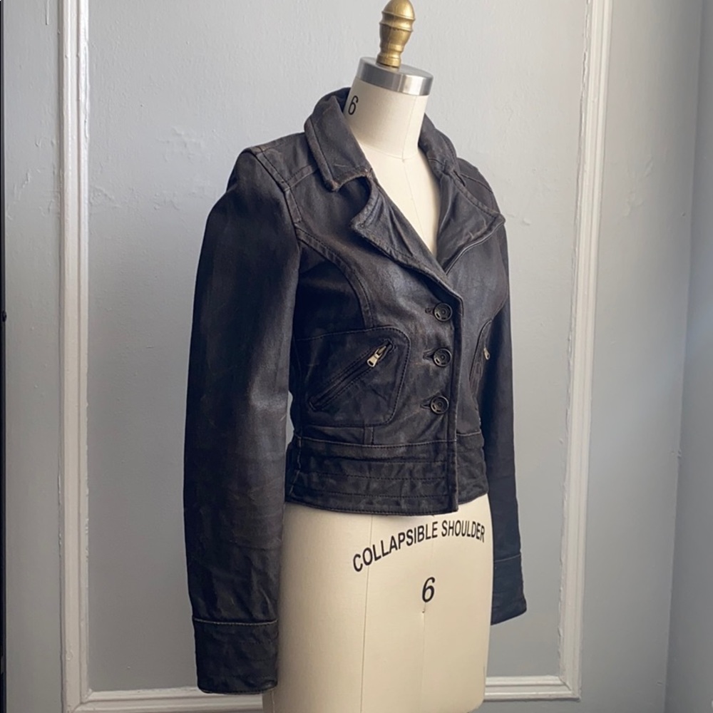 NWOT Miss Sixty Genuine Leather Jacket - Picture 7 of 14